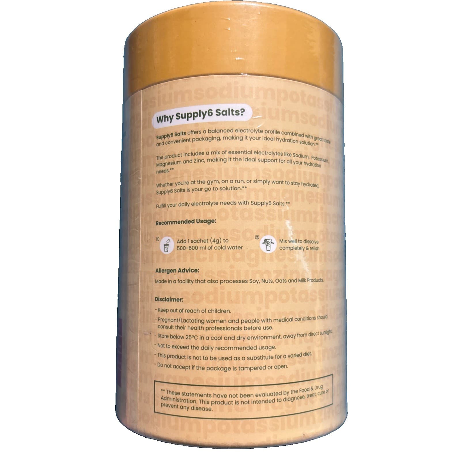 Supply6 Salts | Electrolyte Mix | Zero Added Sugar, (18 Servings, Lime) - Thumbnail 2