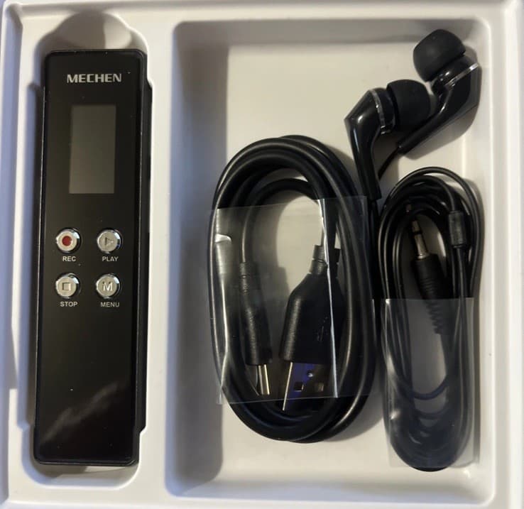 MECHEN V06 128GB Digital Voice Recorder - Thumbnail 3