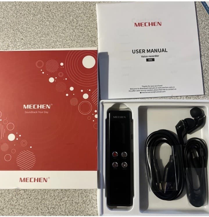 MECHEN V06 128GB Digital Voice Recorder - Thumbnail 4