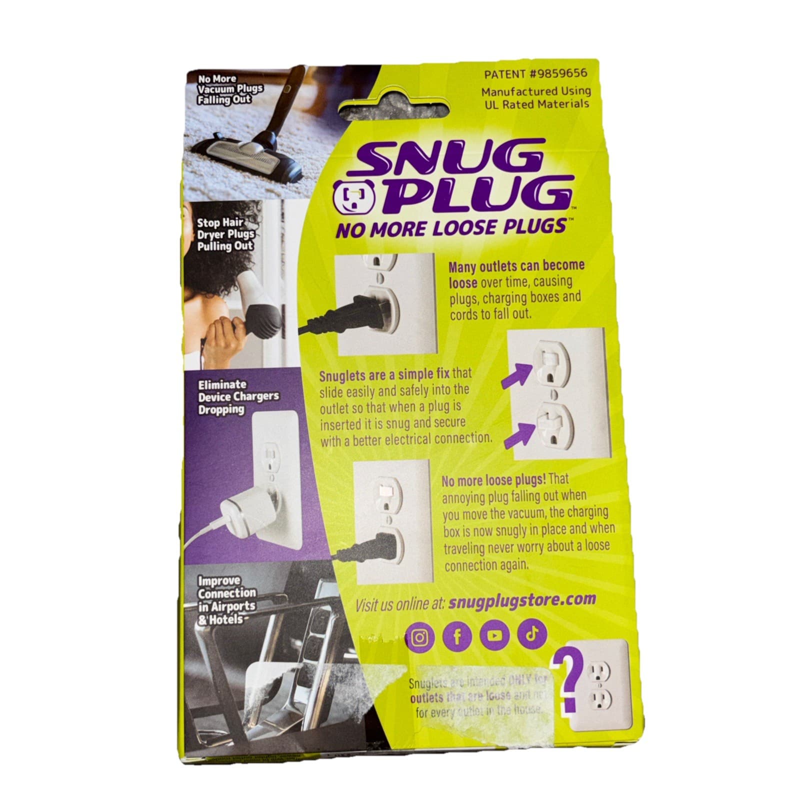 Loose Outlet Plug Fix & Outlet Insert | Prevent Plug from Being Unplugged & S... - Thumbnail 2
