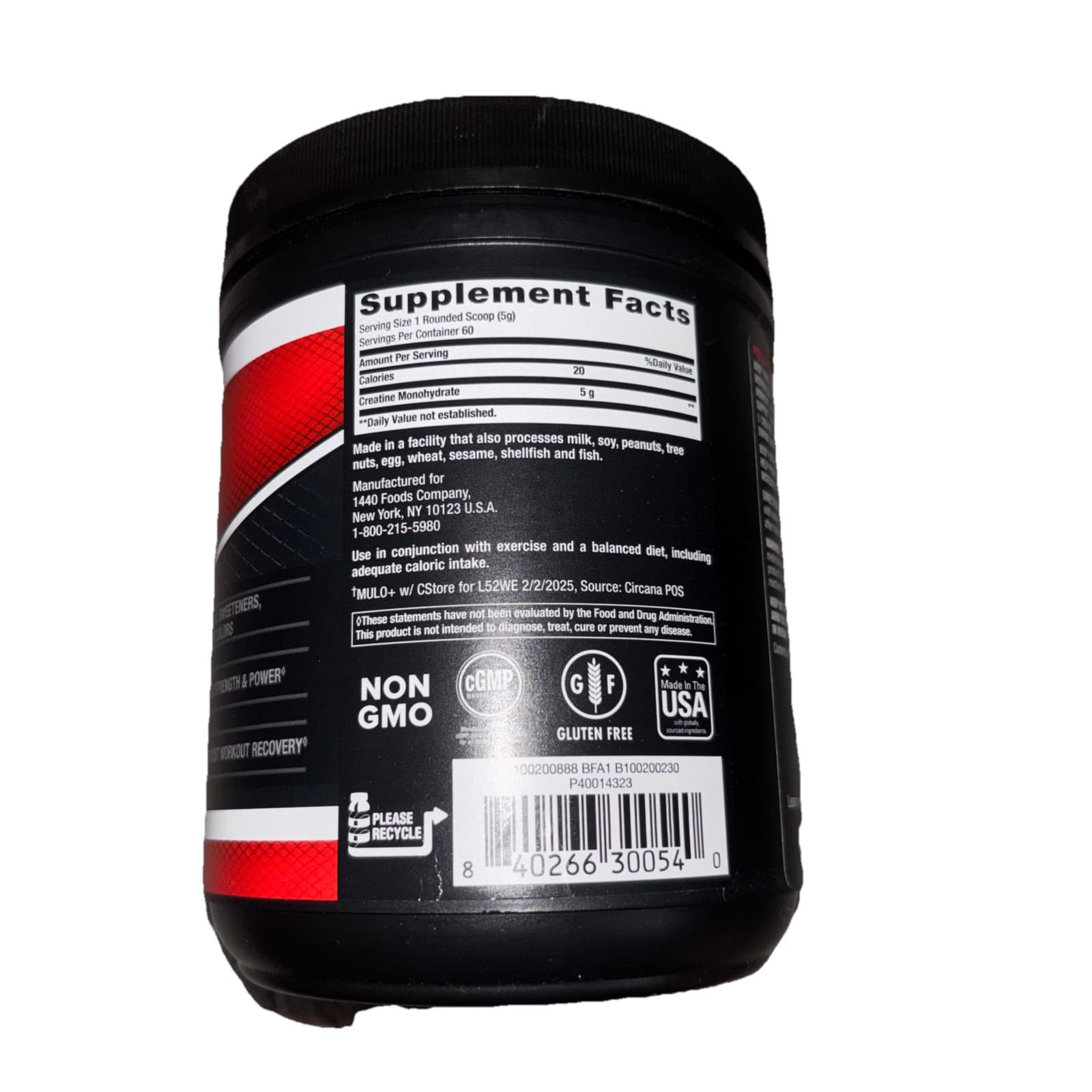 Body Fortress 100% Creatine Monohydrate Powder 10.5 Ounce (Pack of 1), Black - Thumbnail 3