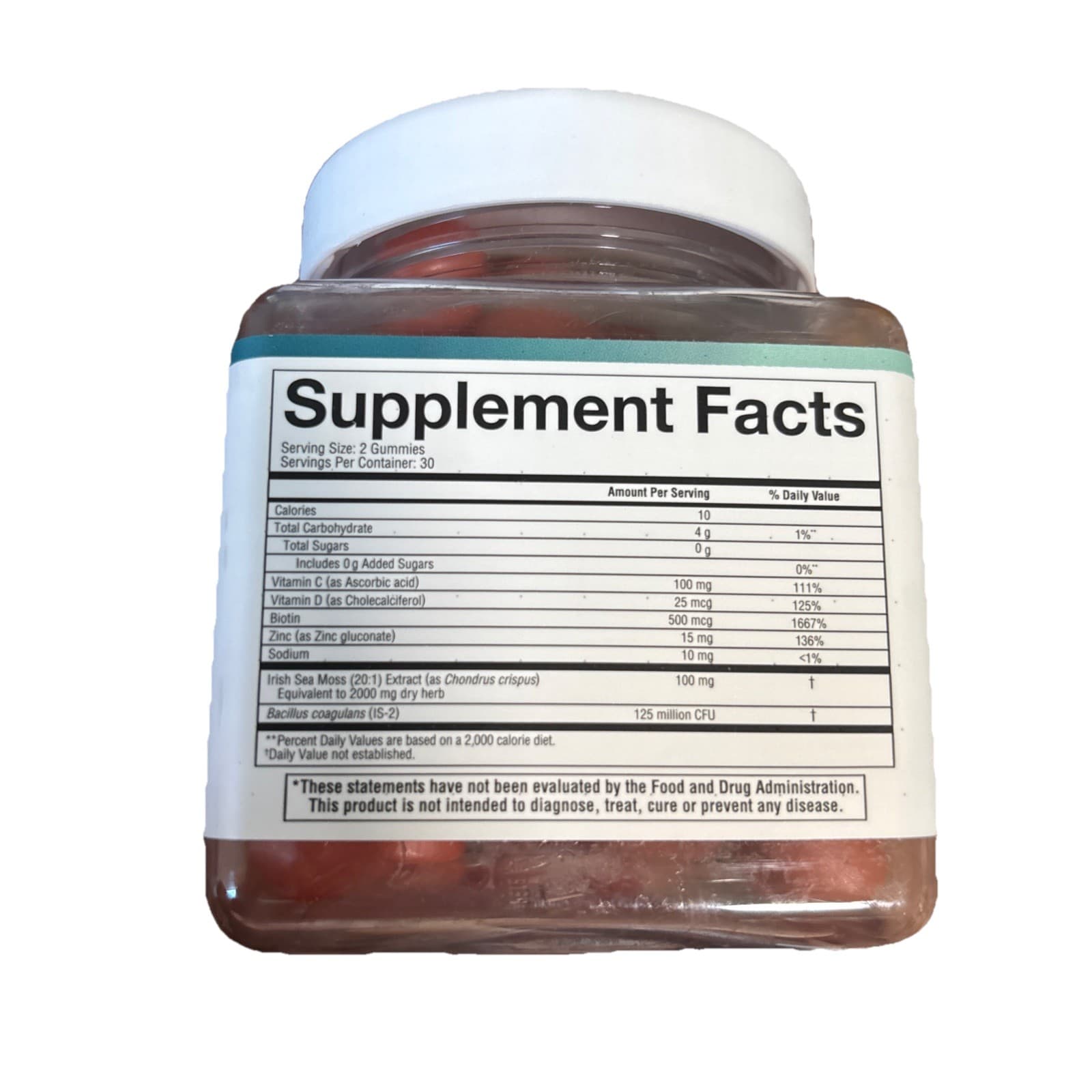 YouTheory Irish Sea Moss + Hair Skin Nails Berry Flavor 60 Gummies ZERO Sugar - Thumbnail 4