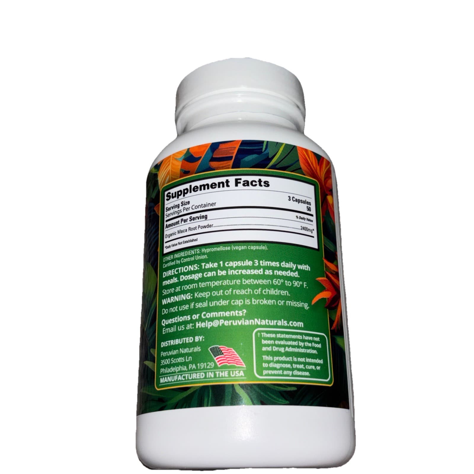 2400mg Organic Black Red Yellow Maca Root Capsules for Men & Women from Peru 150 - Thumbnail 3