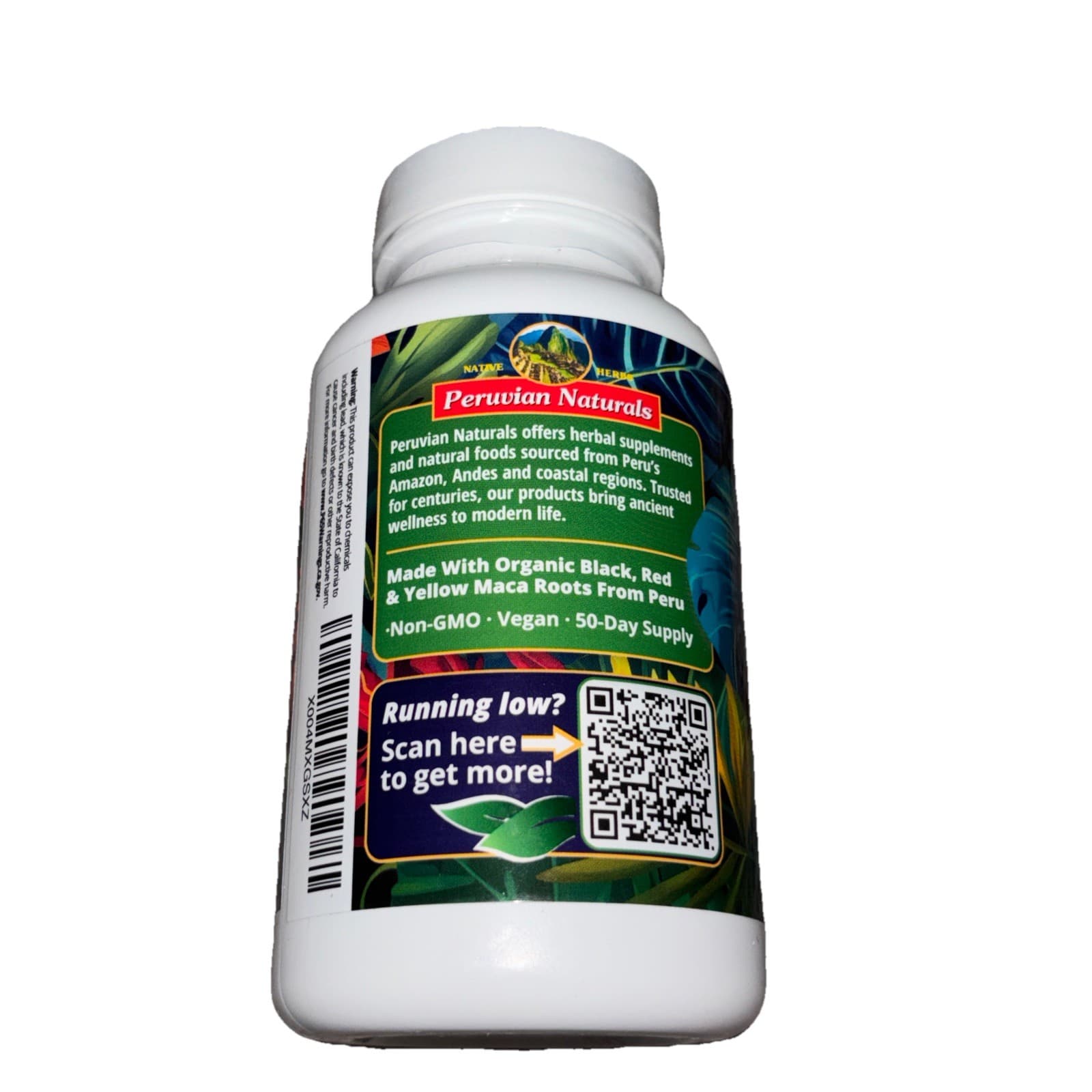 2400mg Organic Black Red Yellow Maca Root Capsules for Men & Women from Peru 150 - Thumbnail 2