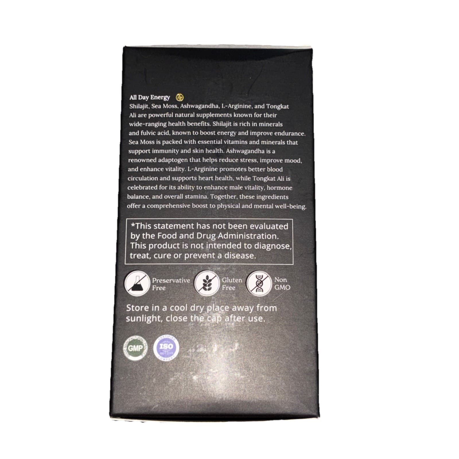 Coretribe Shilajit Sea Moss Ashwagandha Stamina With Dietary Supplement (120ct) - Thumbnail 4