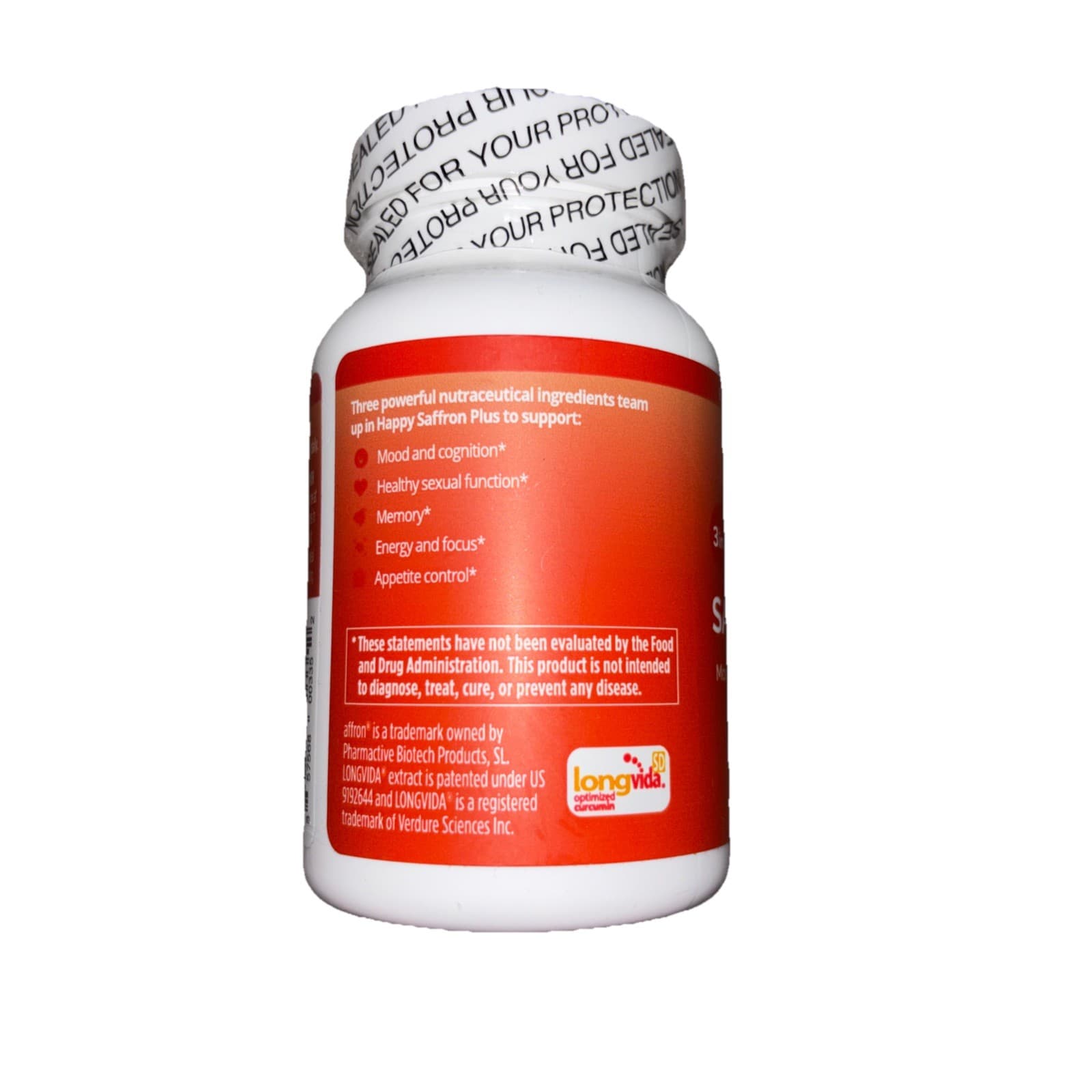 BrainMD Happy Saffron Plus 3-in-1 Vegan Capsules Supplement - Thumbnail 2