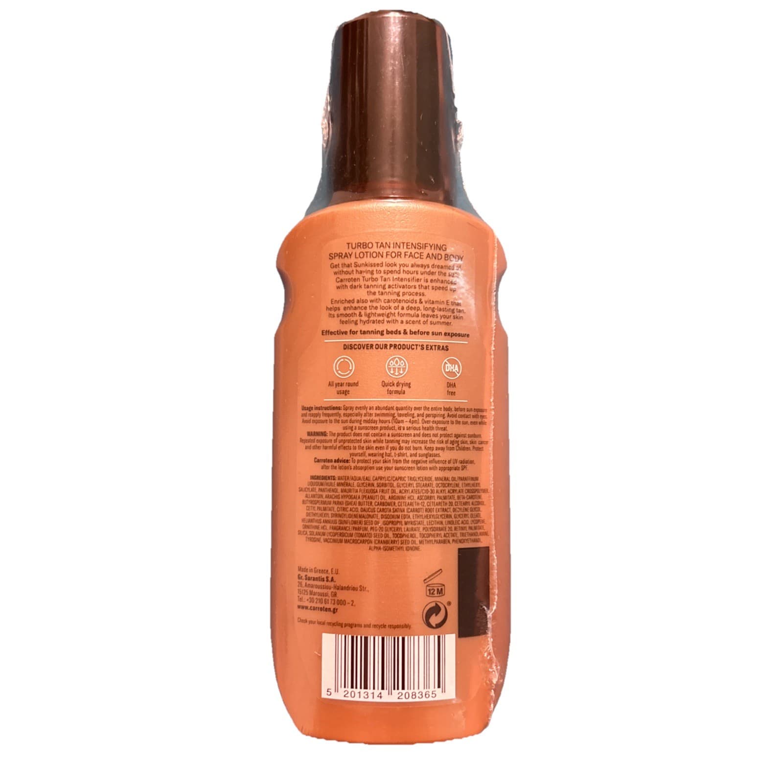 Carroten Turbo Tan Intensifier | Tanning Primer for Fast Long-lasting Results... - Thumbnail 2