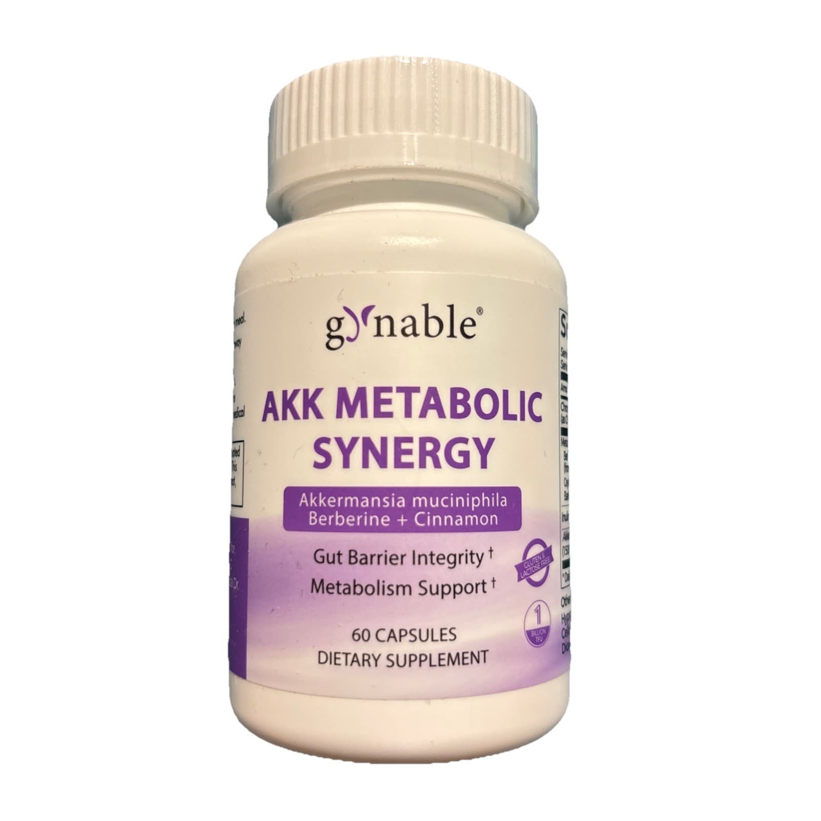 Gynable AKK Metabolic Synergy Gut Barrier Metabolism Support 60 Capsules - New