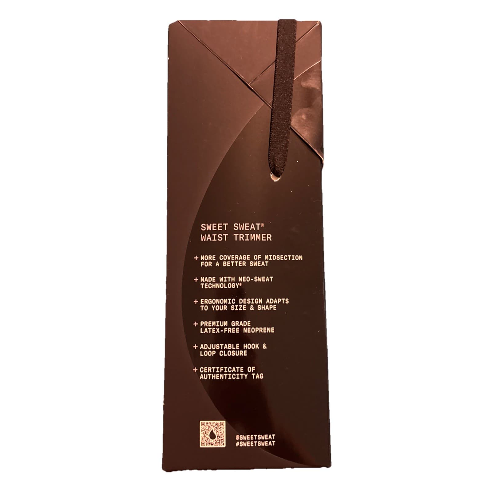 Sweet Sweat Premium Waist Trimmer eXtra Coverage - Black White Size M (41 x 9in) - Thumbnail 4