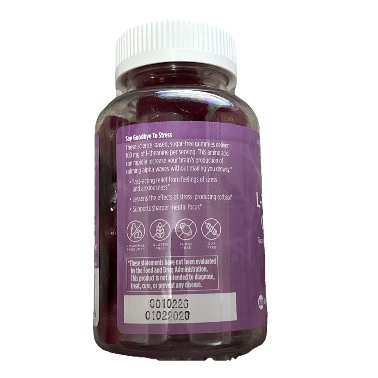 NEW & SEALED - BrainMD L-Theanine Gummies for Calm, Clarity & Focus (60) gummi - Thumbnail 2