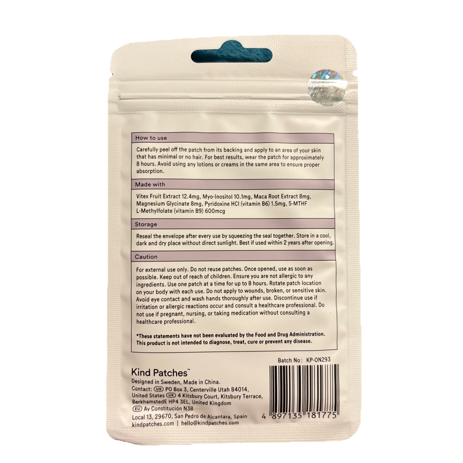 Kind Patches Ovuli Patches 30 Reproductive. Wellnedd Patches - Thumbnail 2