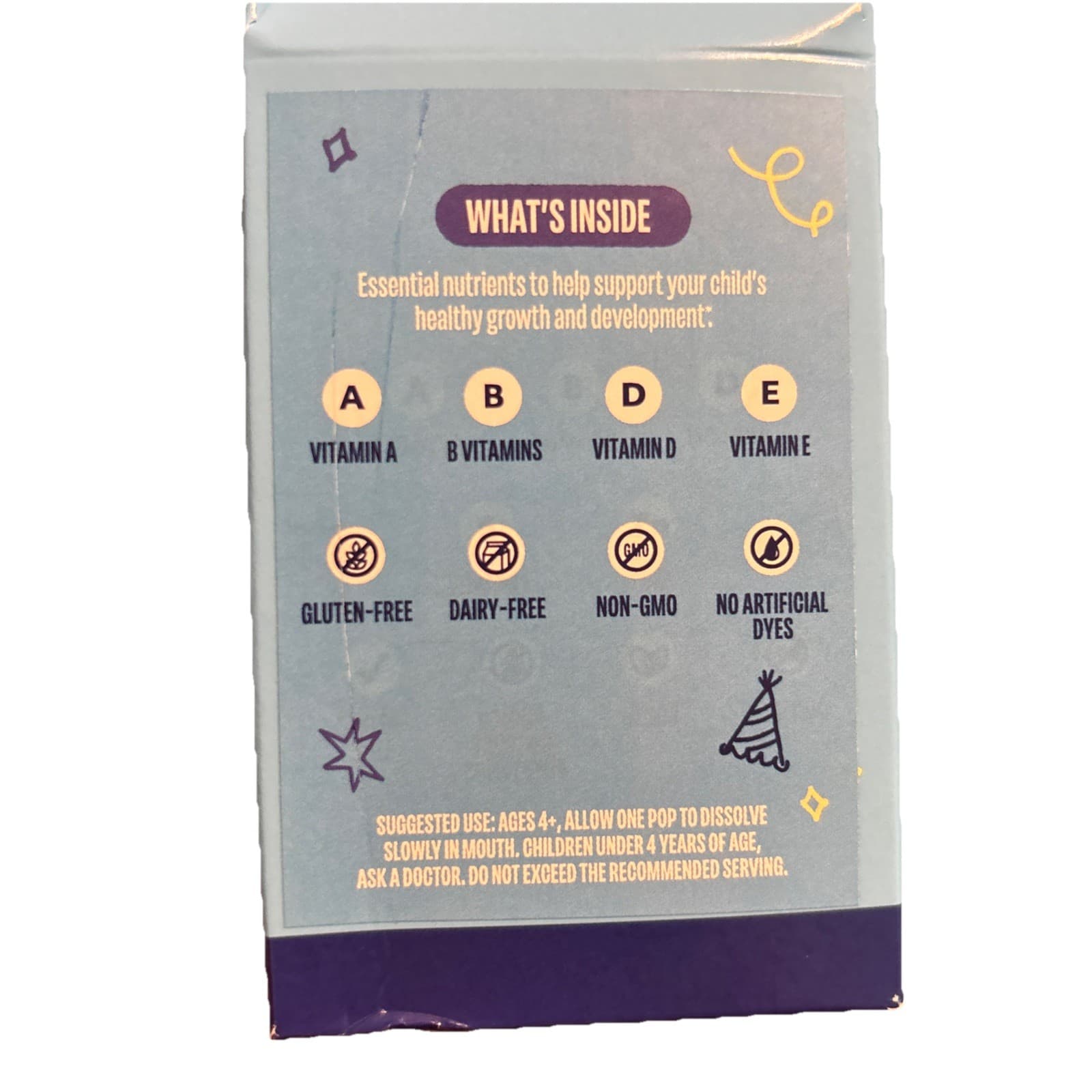 Lolleez Multeez by EEZ Co. Multivitamin Pops for Kids, Birthday Cake, 13ct - Thumbnail 4