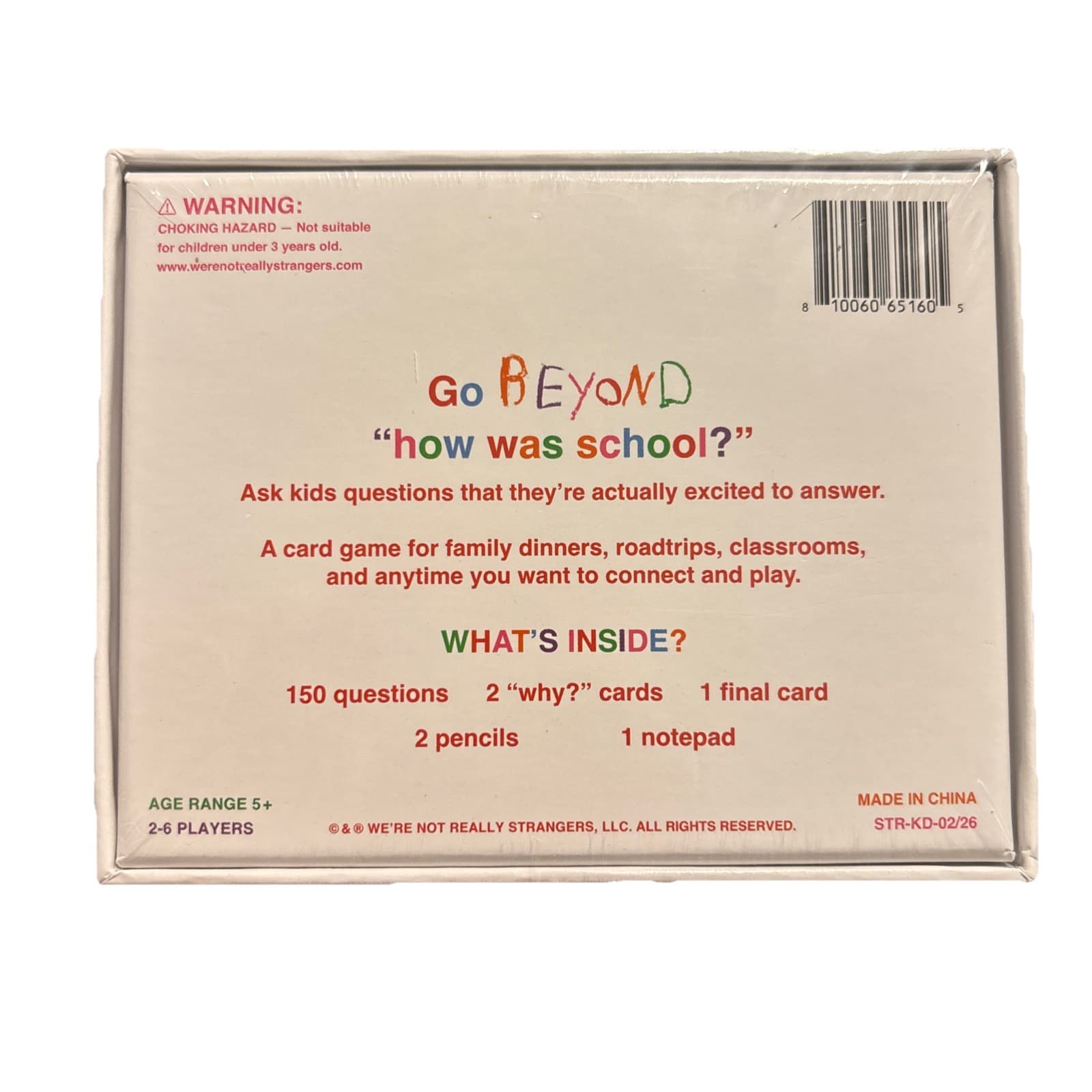 We're Not Really Strangers Kid's Edition Card Game New Sealed - Thumbnail 3