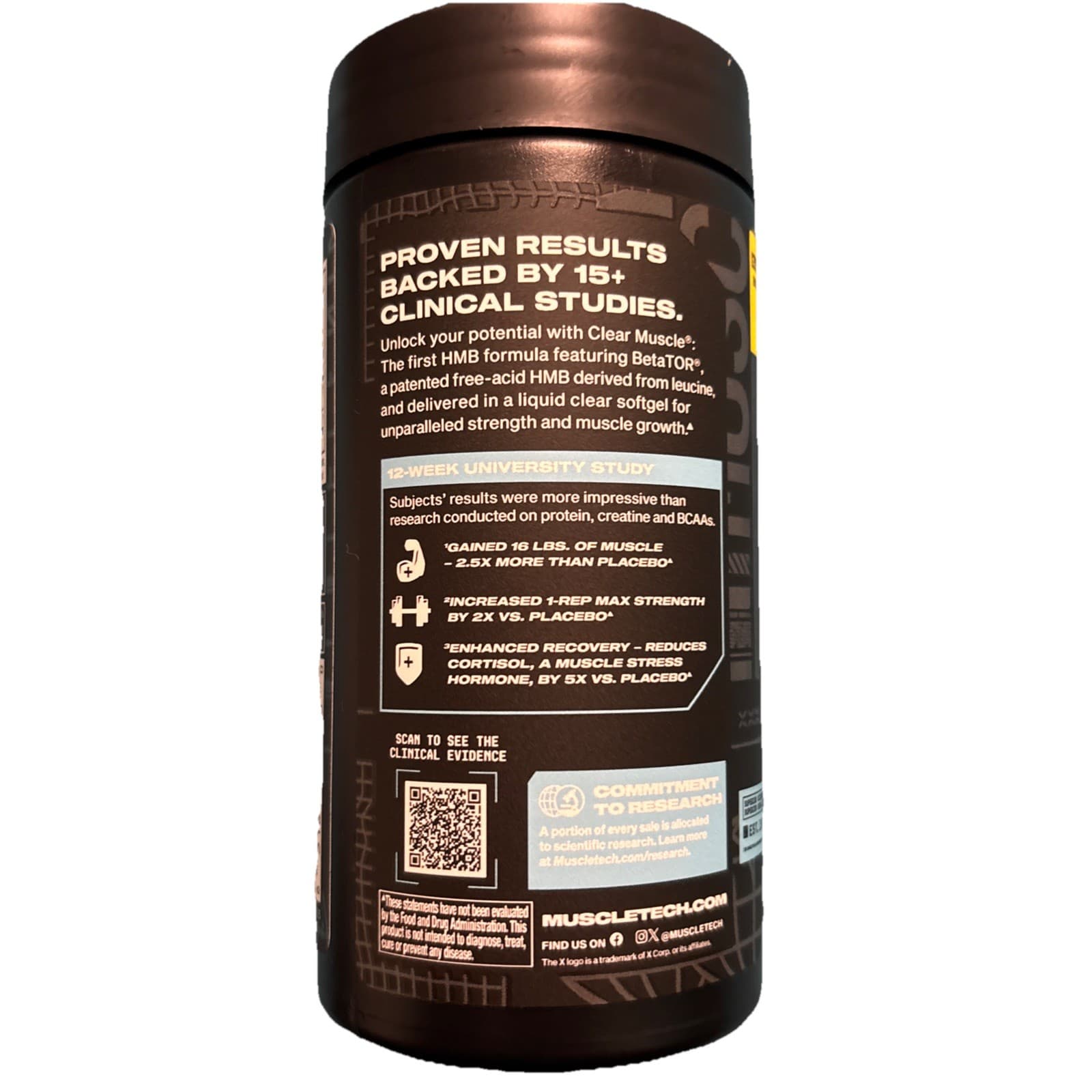 MuscleTech Clear Muscle HMB Free Amino Acid - 42 Softgel - Thumbnail 3