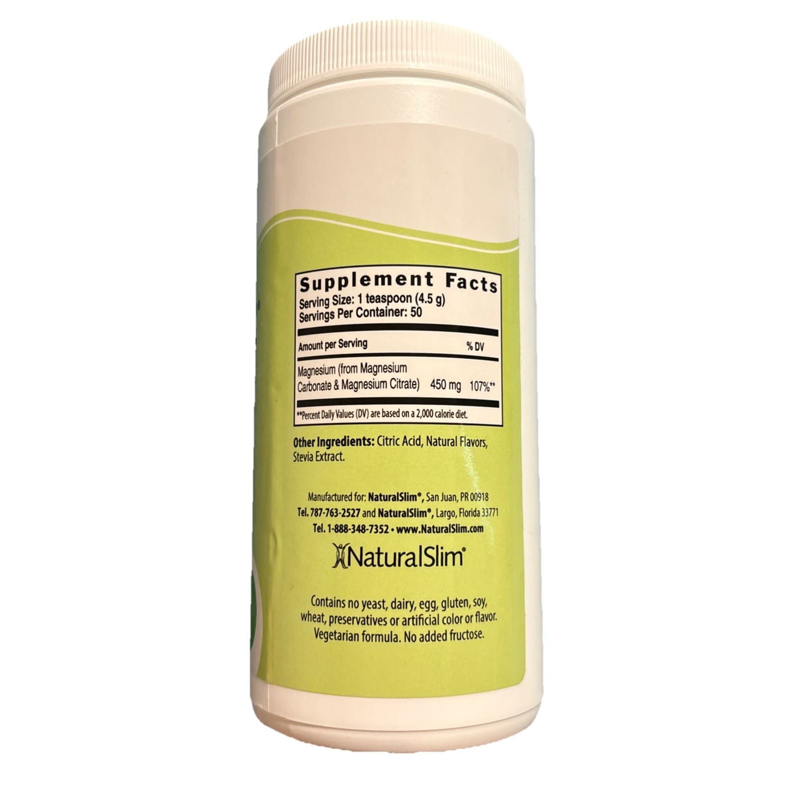 NaturalSlim MagicMag Magnesium Powder Relaxation & Calming Strawberry Lime 8 oz - Thumbnail 2