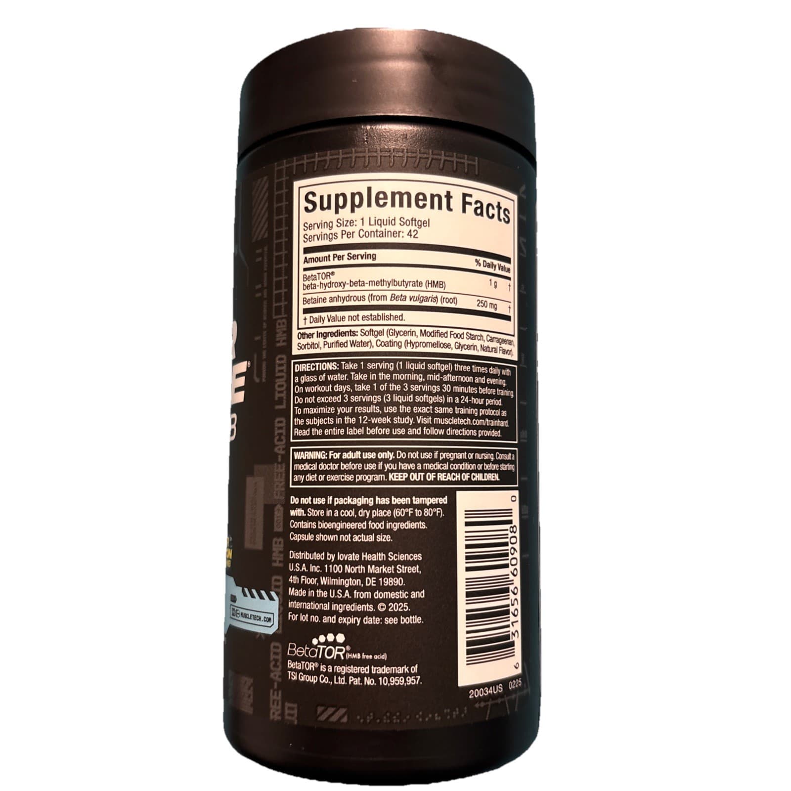 MuscleTech Clear Muscle HMB Free Amino Acid - 42 Softgel - Thumbnail 2