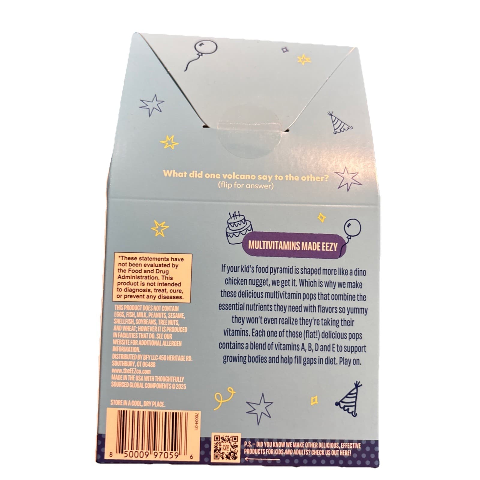 Lolleez Multeez by EEZ Co. Multivitamin Pops for Kids, Birthday Cake, 13ct - Thumbnail 3