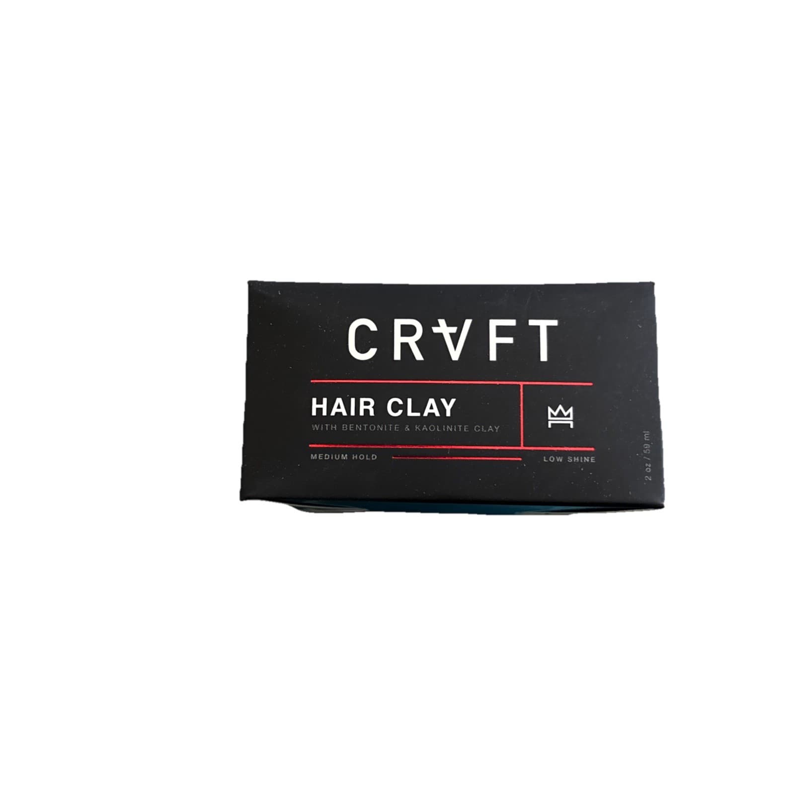 CRVFT Hair Clay 2oz | Medium Hold/Zero Shine Matte Finish | Add Volume &