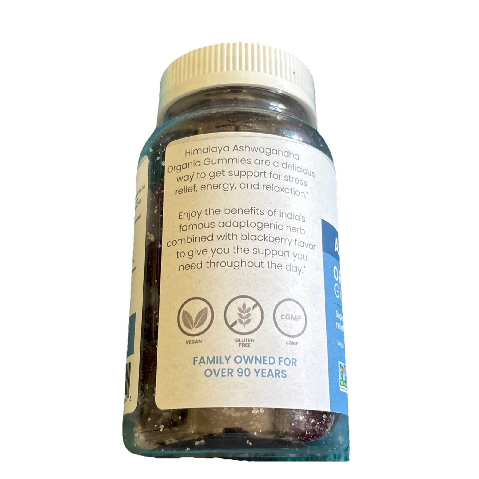 Organic Ashwagandha Gummies, Blackberry, 56 Gummies - Thumbnail 3