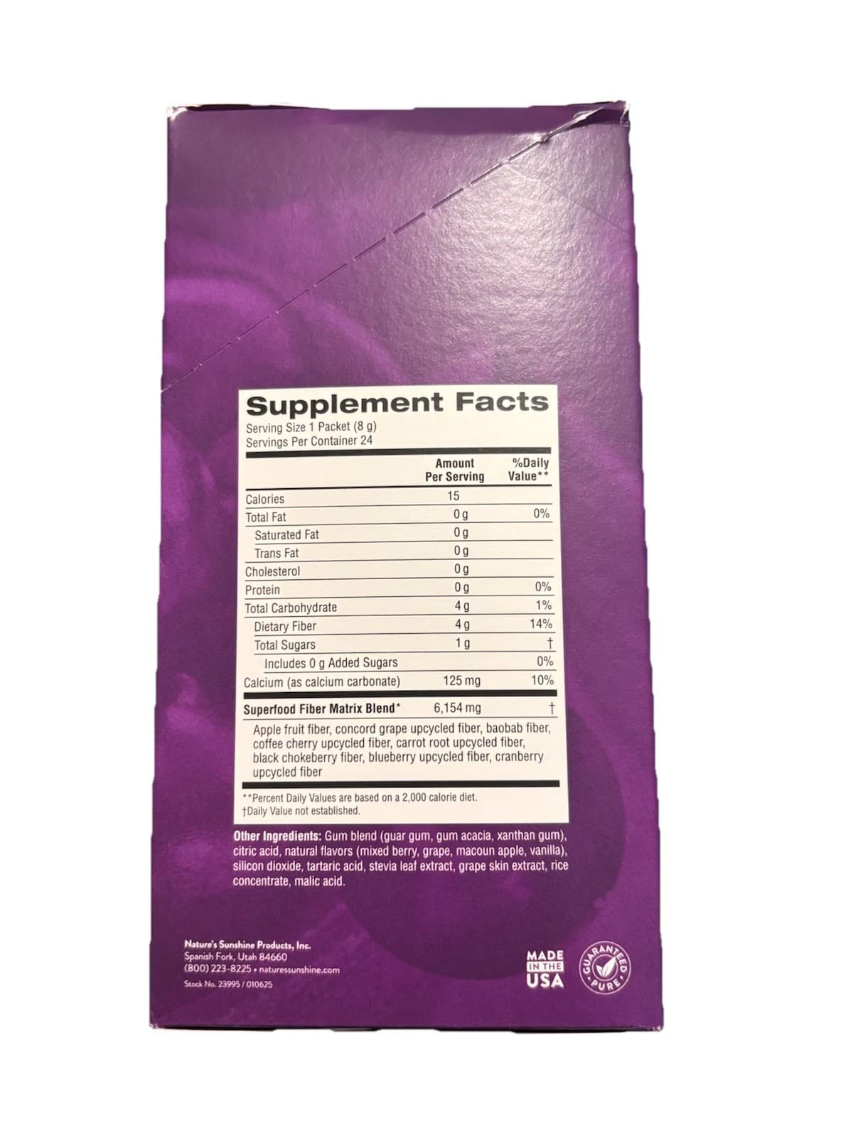 Nature's Sunshine Power Balance Berry Fusion 24 Vegan Gluten Free Keto - Thumbnail 2