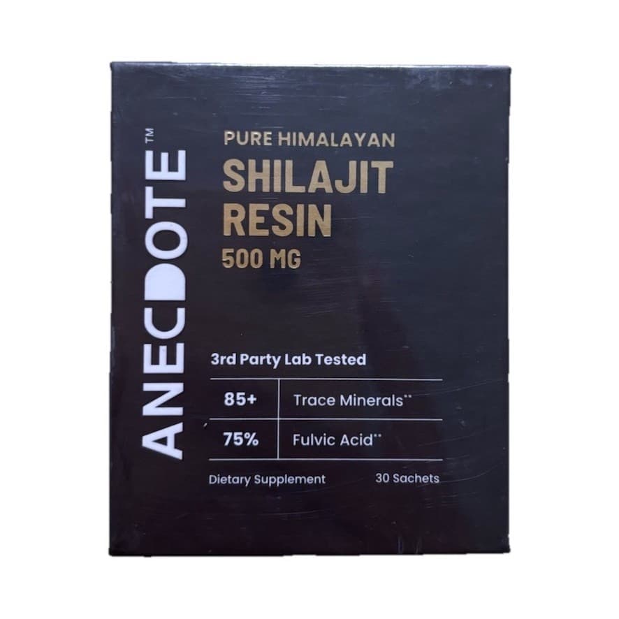 Anecdote Himalayan Shilajit Resin 500mg 30 Sachets Dietary Supplement Vegan