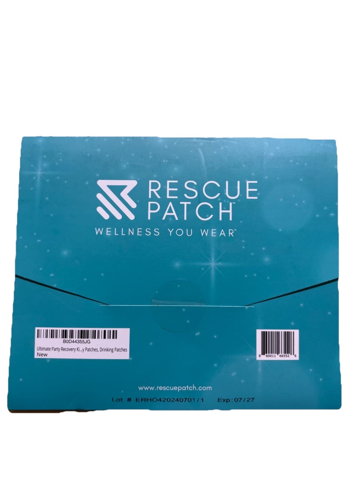 Rescue Patch Topical Drinking Patch Wellness Patch ERHO420240701/1 Exp 07/27 - Thumbnail 2