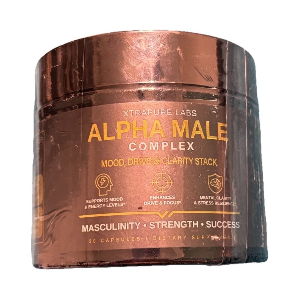 Xtrapure Labs Alpha Male Ashwagandha Black Maca 200mg 30 Capsules Mood Drive