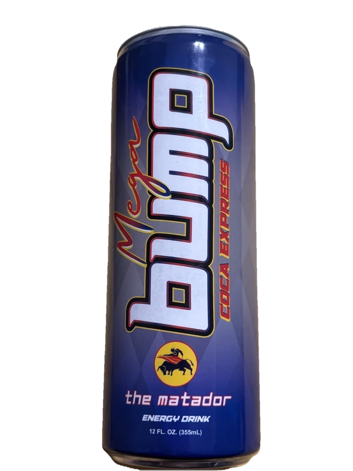 Mega Bump The Matador Energy Drink Can Blue 12 FL OZ (355mL)