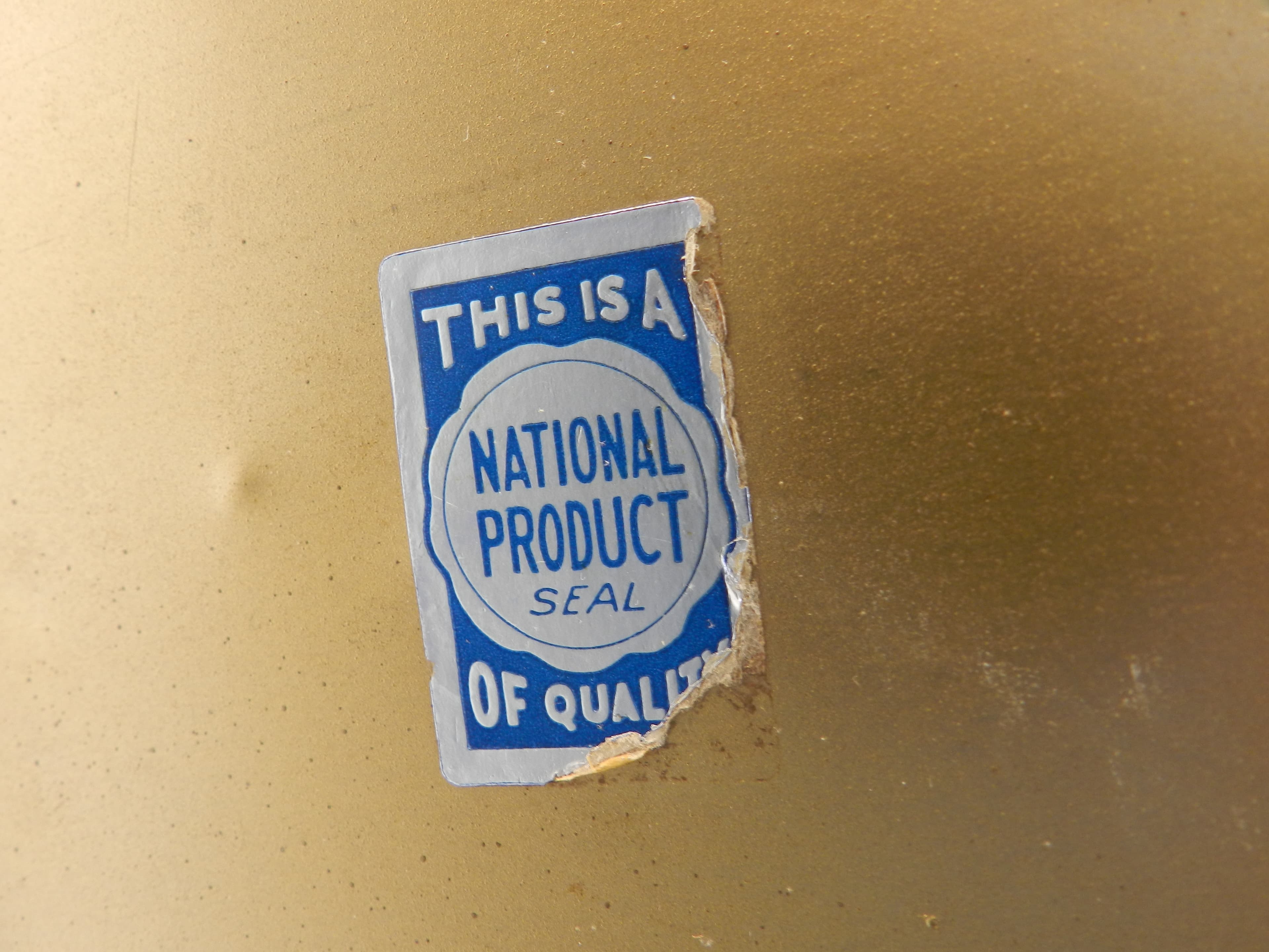 VTG 60s National Products MCM Walnut Wood/Metal Oval Trash Waste Can 12x10 P74K - Thumbnail 8