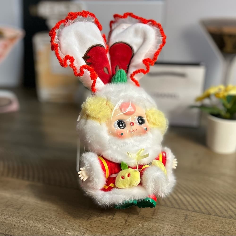 Baby Three Christmas Plush - Berry Plush Bunny (moveable eyes) - Thumbnail 4