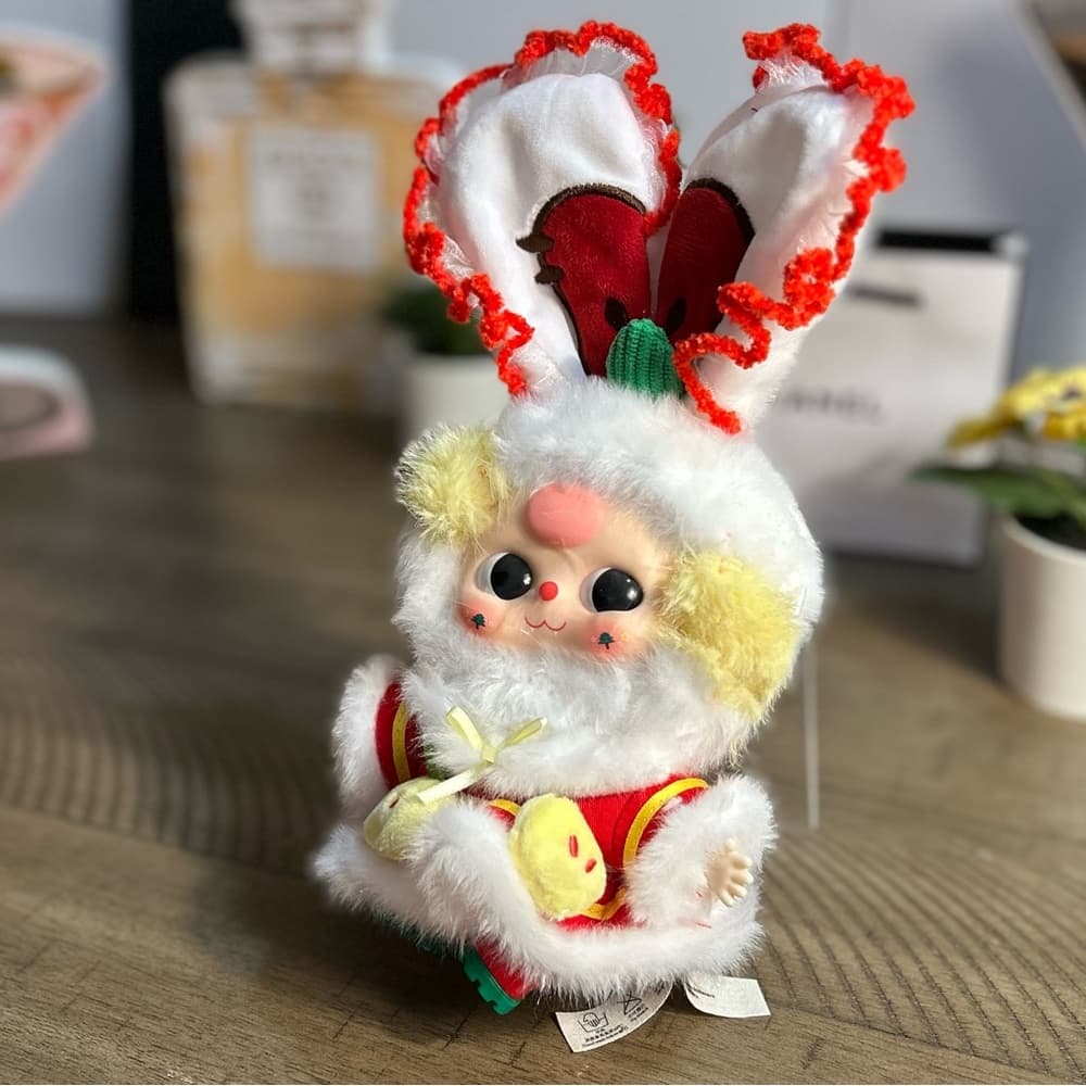 Baby Three Christmas Plush - Berry Plush Bunny (moveable eyes) - Thumbnail 3