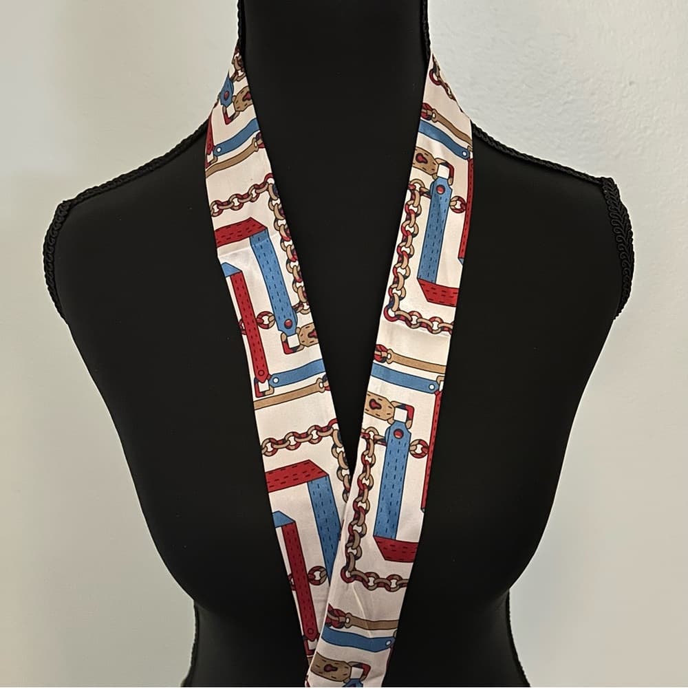 Unbranded Fashion Geometric Silk Scarf NWOT - Thumbnail 3