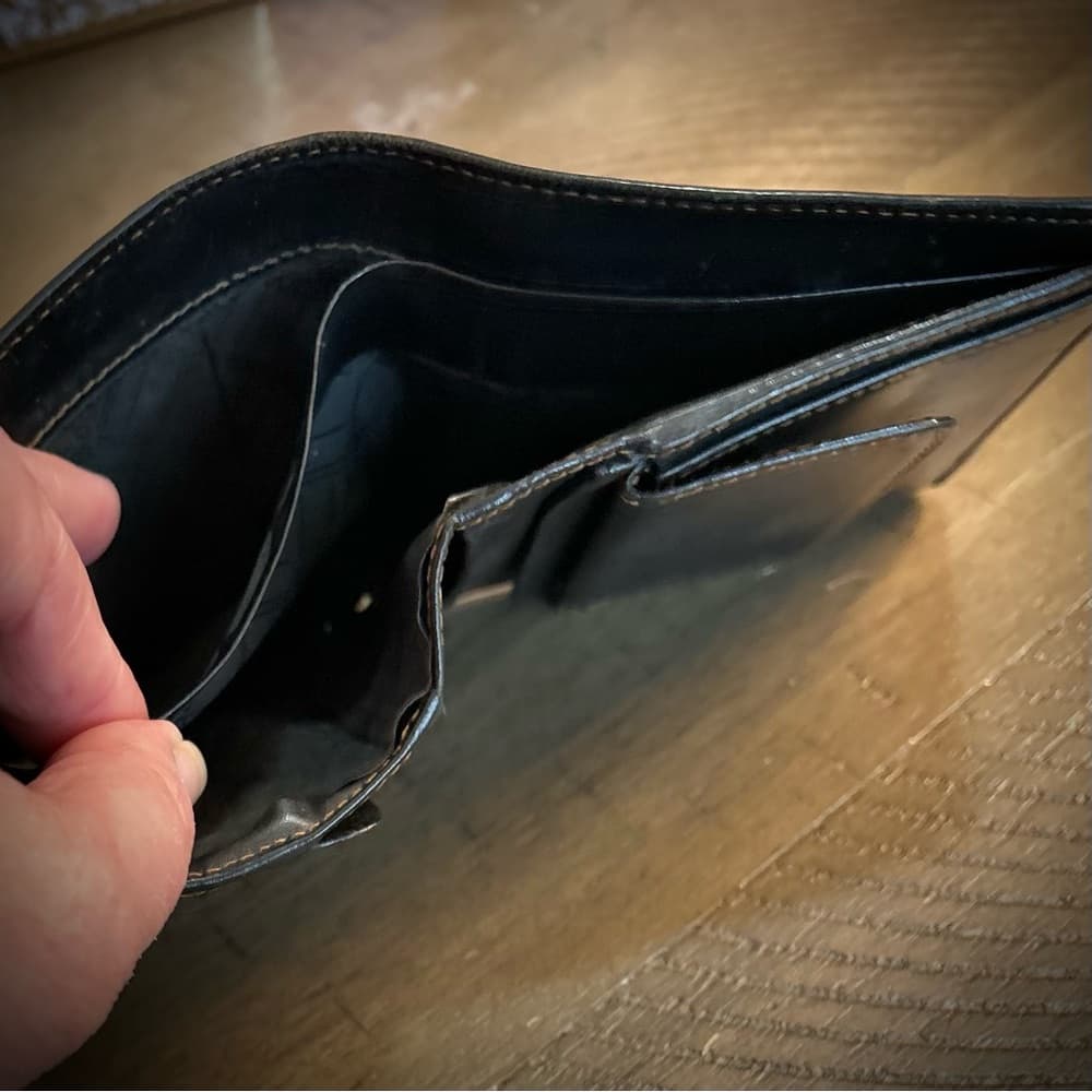 Dunhill Black Leather Bifold Wallet - Thumbnail 8