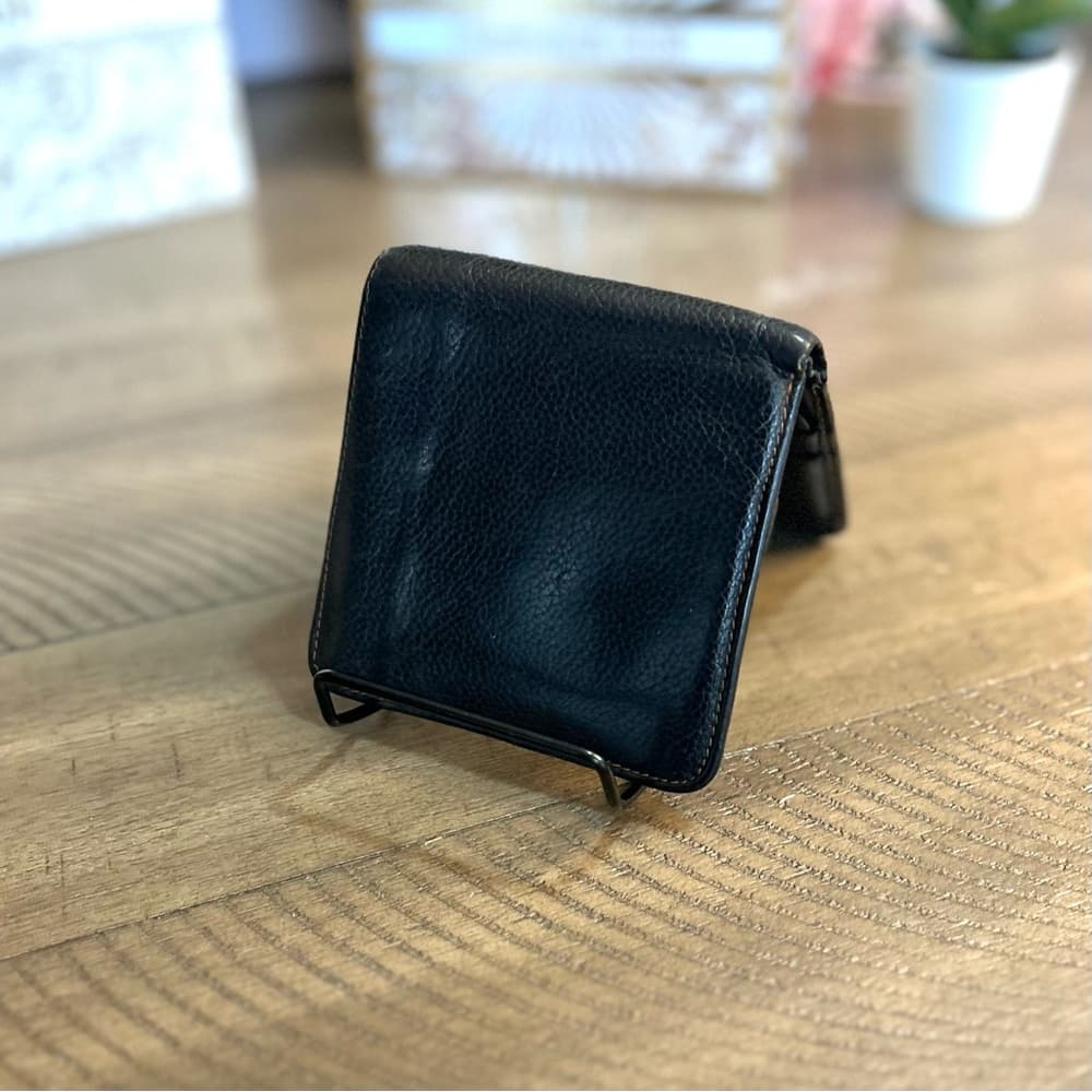 Dunhill Black Leather Bifold Wallet - Thumbnail 13