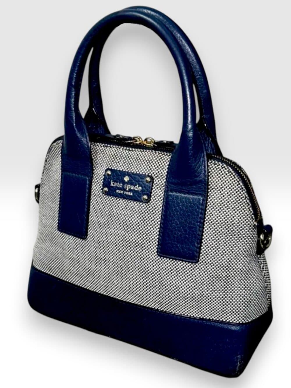 Kate Spade Dome-Top Tweed Satchel - Thumbnail 4