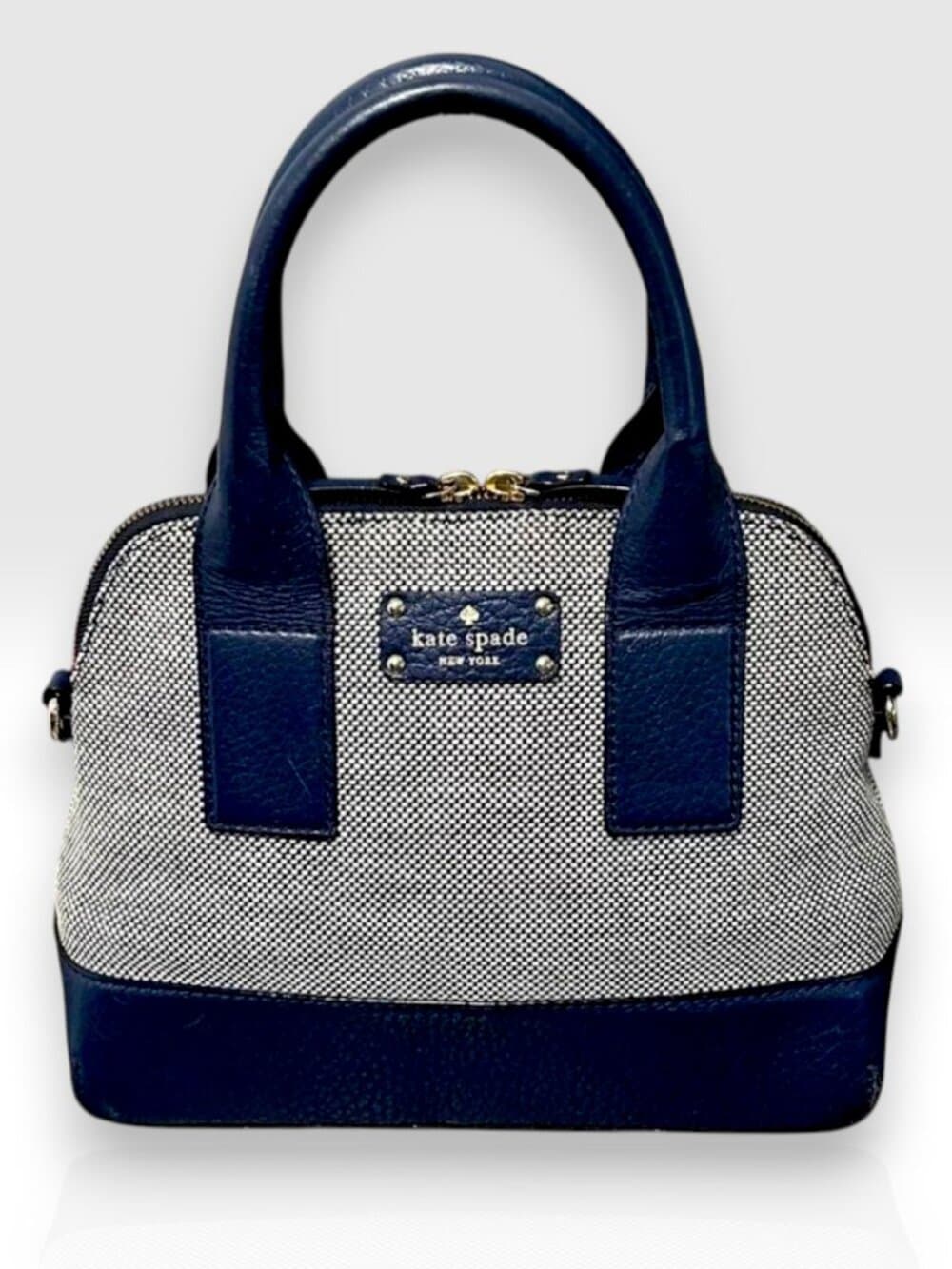 Kate Spade Dome-Top Tweed Satchel