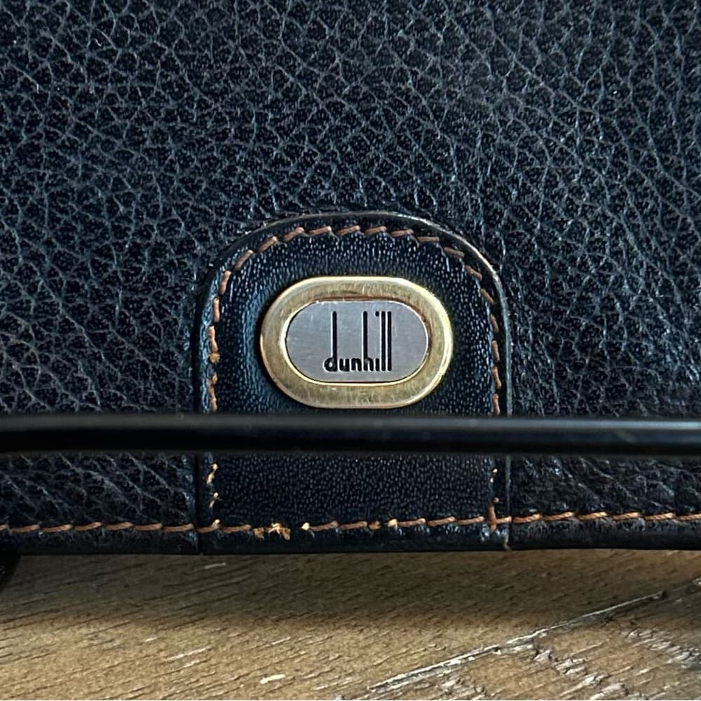 Dunhill Black Leather Bifold Wallet - Thumbnail 2