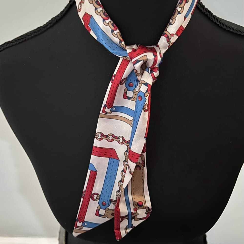 Unbranded Fashion Geometric Silk Scarf NWOT