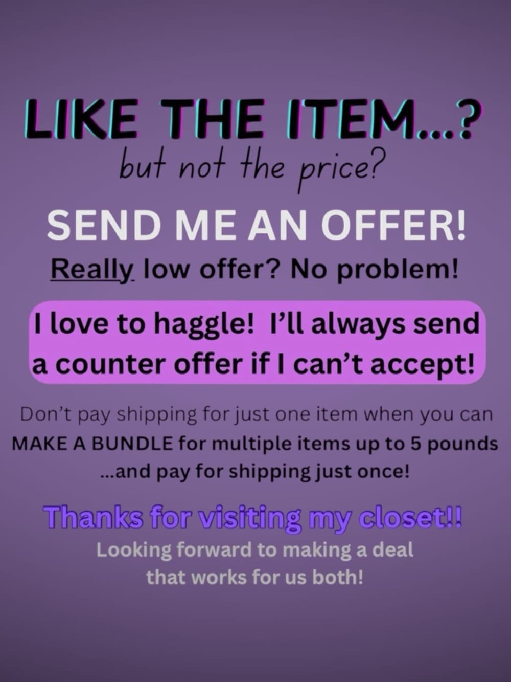 LIKE A LISTING?