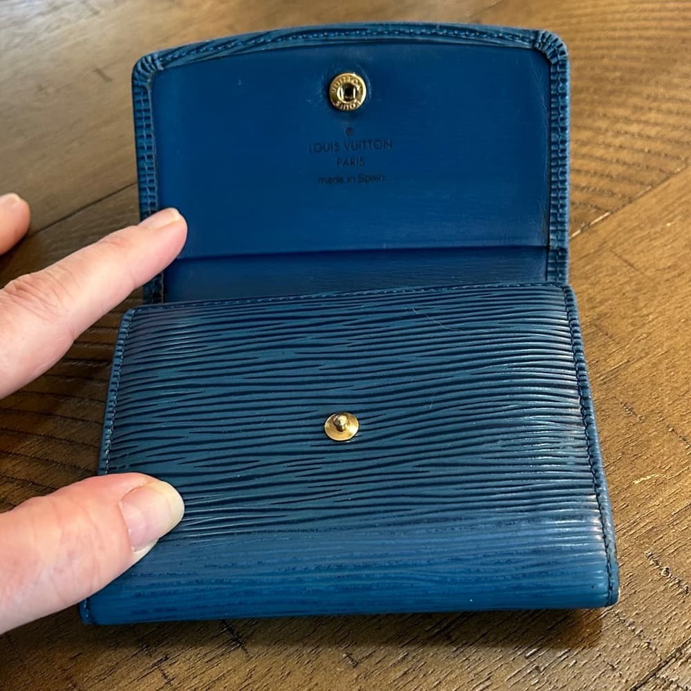 Louis Vuitton Blue Epi Trifold Wallet - Thumbnail 3
