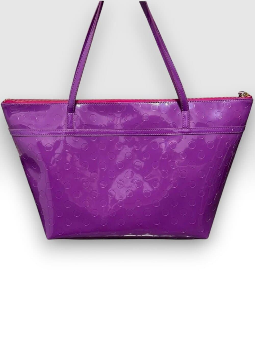 Kate Spade Purple Tote (Vinyl) - Thumbnail 4