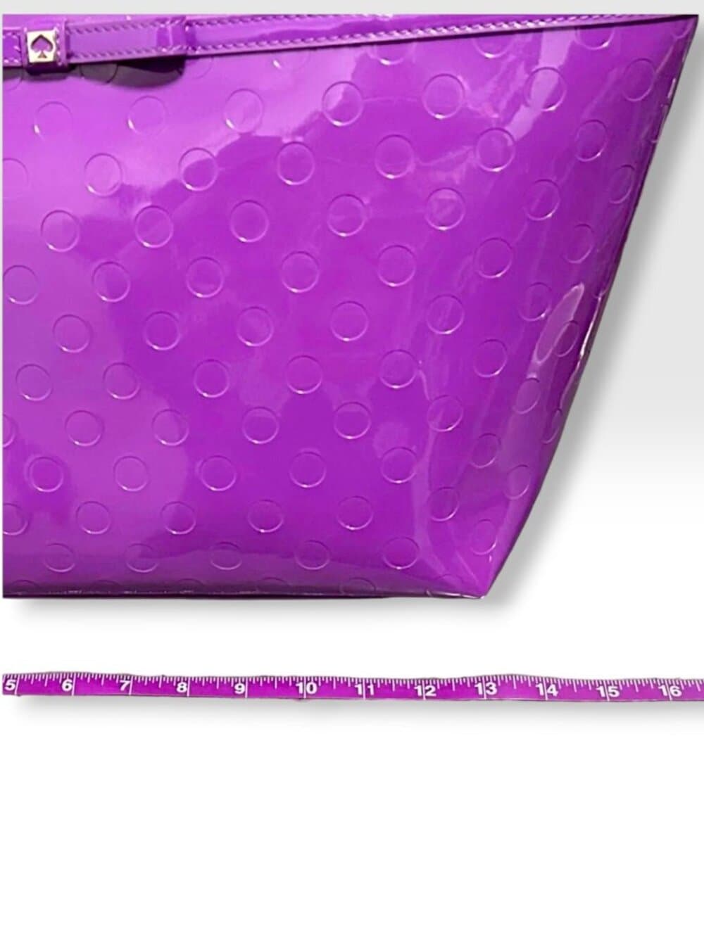 Kate Spade Purple Tote (Vinyl) - Thumbnail 6