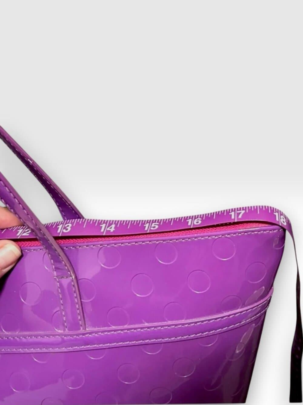 Kate Spade Purple Tote (Vinyl) - Thumbnail 7