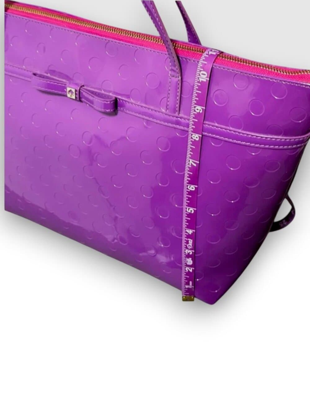Kate Spade Purple Tote (Vinyl) - Thumbnail 8