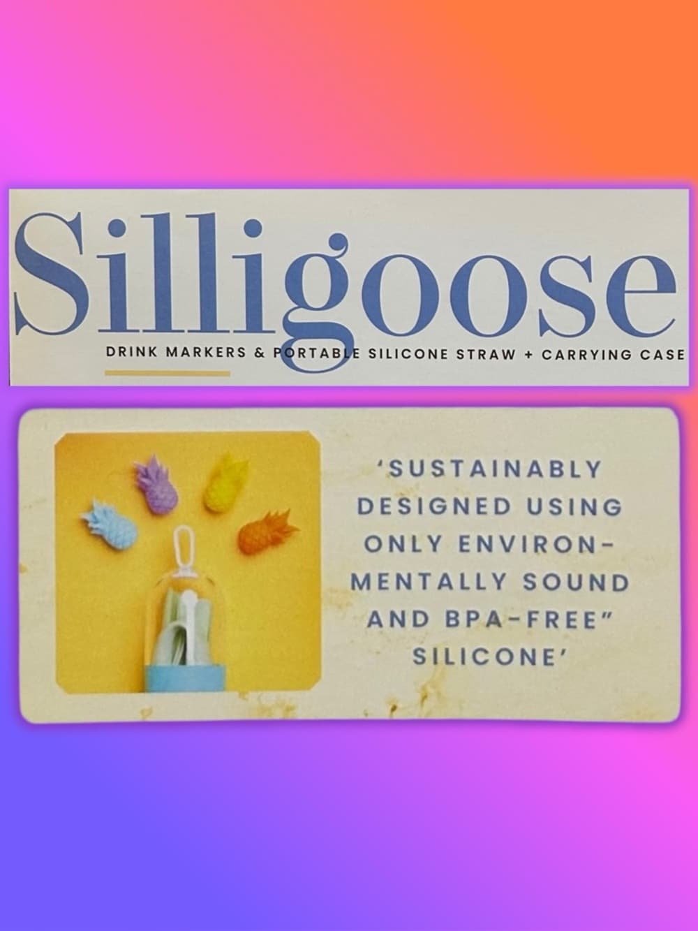 Silligooose Drink Markers and Straw Set - Thumbnail 2