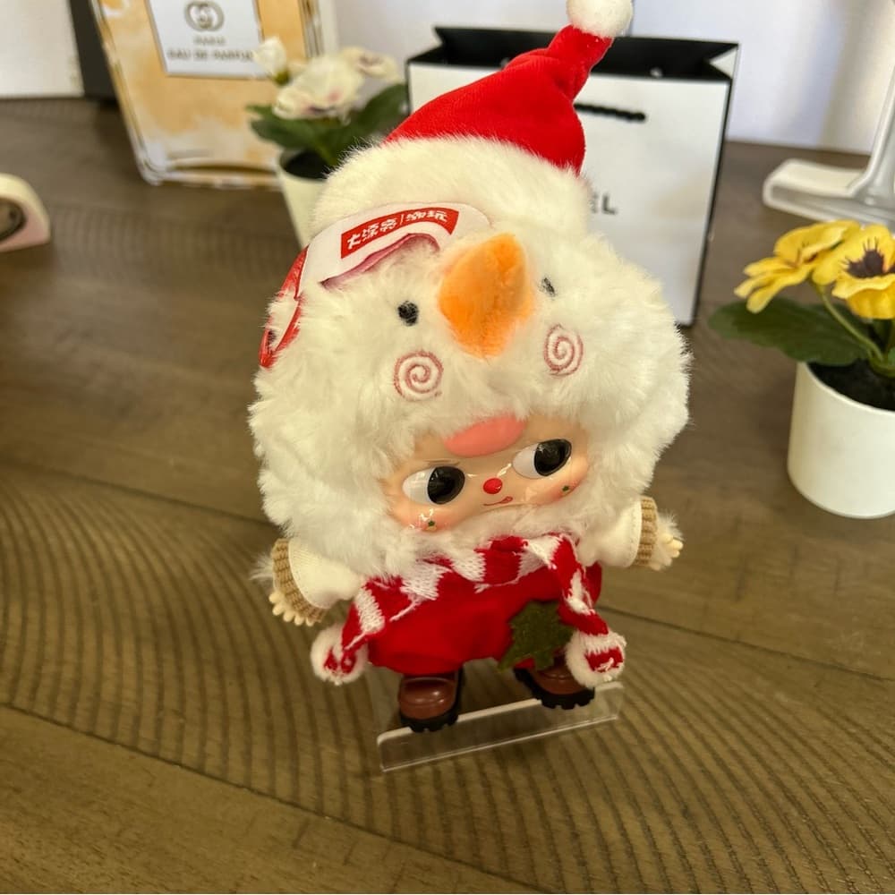 Baby Three Merry Christmas bunny plush - Snow Messenger - Thumbnail 2