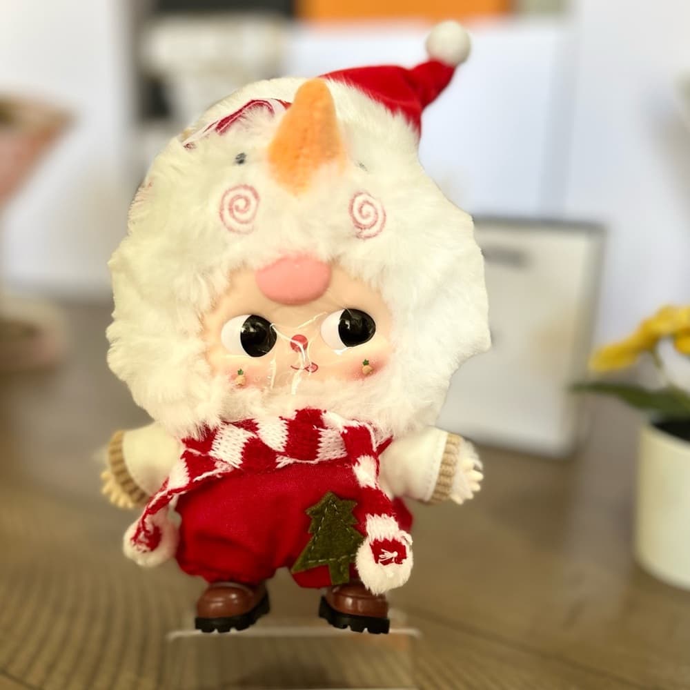 Baby Three Merry Christmas bunny plush - Snow Messenger - Thumbnail 3