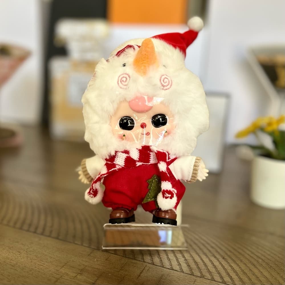 Baby Three Merry Christmas bunny plush - Snow Messenger - Thumbnail 4