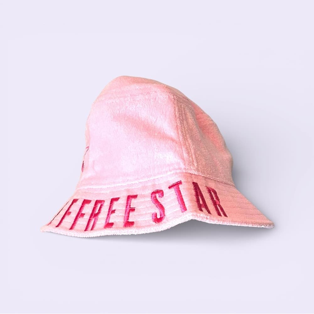 Jeffree Star Pink Fleece Embroidered Bucket Hat NWOT - Thumbnail 3