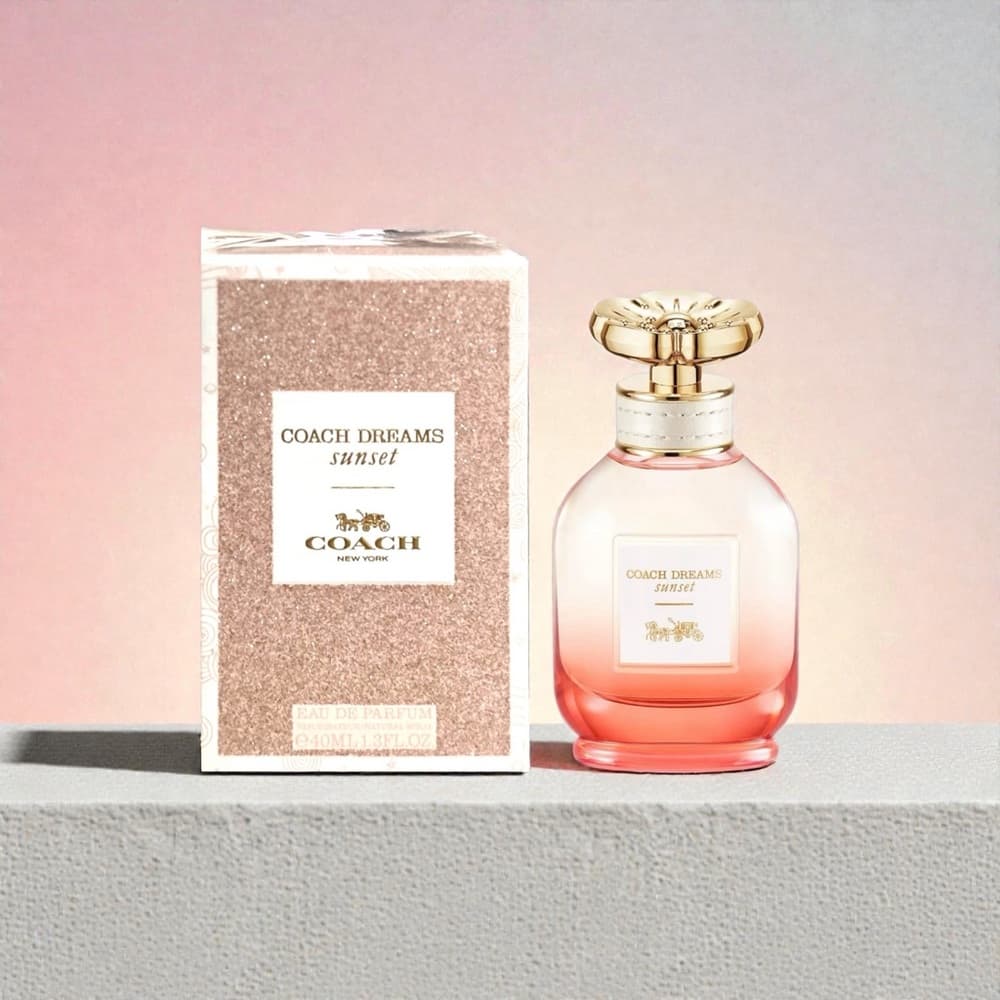 Coach Dreams Sunset with Glittering Pink Retail Box
